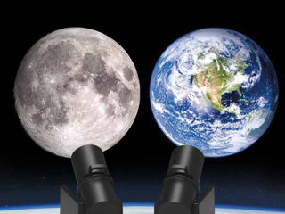 Ночник проектор Луна Земля для спальни, для планетария