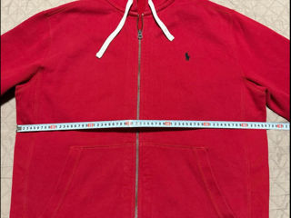 POLO Ralph Lauren Fleece Hoodie Size XLT Red foto 3