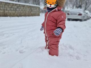 Зимний комбез натуральный мех внутри foto 1