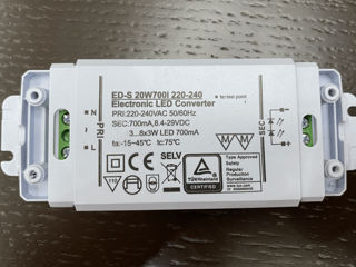 Electronic LED converter ed-s 20w700i  220-240 foto 2