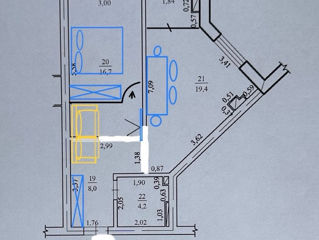 Apartament cu 1 cameră, 49 m², Centru, Chișinău foto 5