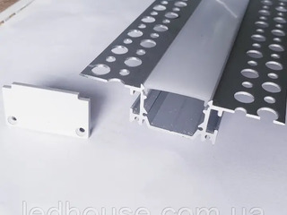Лед профиль алюминиевый,Led profile pentru banda led aluminium,2m,3m,врезной,накладной,угловой. foto 9