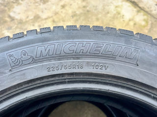 Продаю комплект Зимних шин Michelin 225/55/18 — хорошее состояние! foto 3