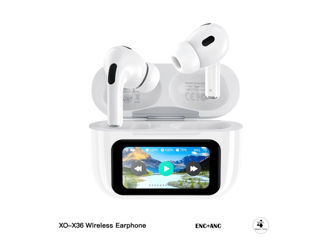 Ecran inteligent XO X36 ANC Căști Bluetooth TWS cu anulare activă a zgomotului foto 1