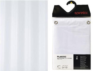 Perdea Pentru Dus 180X200Cm Spirella Bio White, Peva