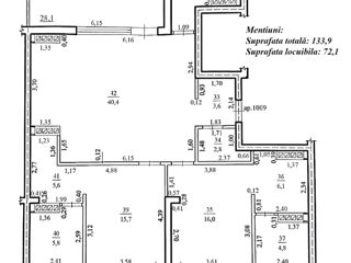 Apartament cu 3 camere, 134 m², Telecentru, Chișinău foto 10