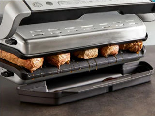 Gratar electric TEFAL OptiGrill+ XL GC728D10, 2000W, 9 programe automate, argintiu-negru. Promo! foto 2