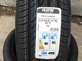 215/40 R17 Platin Rp420/ Доставка, livrare toata Moldova