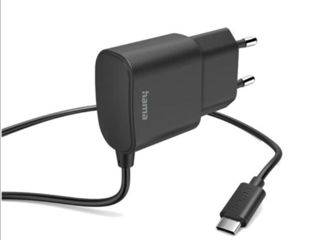 Hama Încărcător USB-C, 12 W, 1 m, negru foto 1