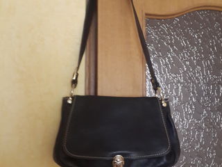 Винтажные кожаные сумки, состояние отличное: черная и коричневая - по 150 лей. foto 2