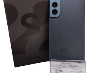 Samsung S22 5G     8/128 Gb       6490 lei