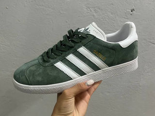 Adidas Gazelle Junior Dark Green/White foto 1