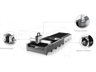 Masina de debitat cu laser FIBER cu cabina inchisa Cormak LF3015GA foto 8