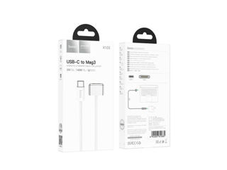 Cablu de încărcare magnetic Hoco X103 de tip C la Magsafe 3 foto 4