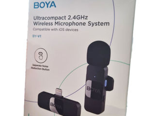 Microfon fara fir BOYA pentru telefoane iPhone. Nou !  La sinecost ! foto 4