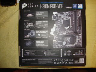 Placa de baza  MSI  H310M PRO-VDH (Intel Motherboard), LGA 1151, NOU, sigilat. Pret: 50 euro foto 3