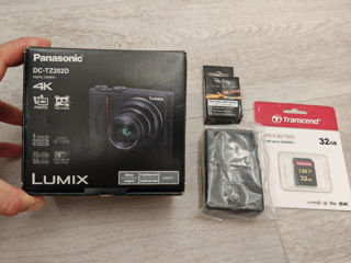 Фотоаппарат цифровой 4K Panasonic Lumix DC-TZ202D Черный extra bundle cadou foto 3