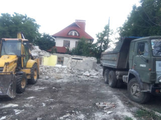 Вывоз мусора контейнер 8м3 evacuarea gunoiului demolări curățirea ternului foto 6