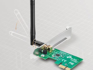 300mbs usb wi-fi lan адаптер - новый, в упаковке. 150mbs pci-ex wi-fi lan адаптер foto 6