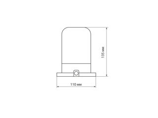 Lampa de sauna NPB400 perete-tavan alb, IP54, 60 W, ceramica alba Descriere Lampă de perete-plafon N foto 5