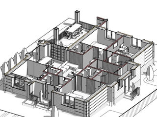 Casă de locuit individuală cu 3 niveluri / S+P+E /arhitect / renovare / proiecte / comstrucții / 3D foto 4