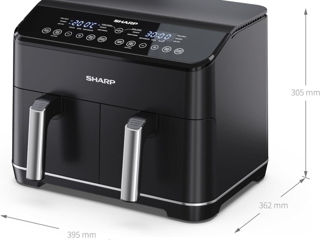 Фритюрница аэрогриль мультипечь Sharp AF-GD82AE-B     отличный помощник вашей хозяюшки! foto 4