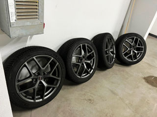 IDEALE ! VW,Audi,Skoda,Seat,Porsche R19 5x112! Borbet Germany+iarna MICHELIN Pilot Alpin 225/45R19 foto 2