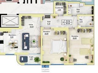 Apartament cu 2 camere, 89 m², Ciocana, Chișinău foto 2