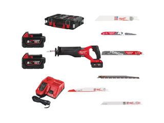 Fierăstrău sabie cu acumulator / аккумуляторная сабельная пила milwaukee m18 fsz100p-502p foto 2