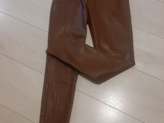 Zara leggings piele artificiala XS noi