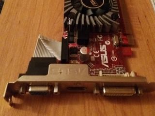 Видеокарта Asus Ati Radeon 1 GB, HDMI, VGA, DVI,   хорошее состояние 500 лей foto 1