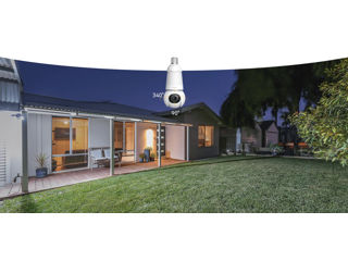 Cameră video IP 3MP Imou Bulb Cam 3MP 2.8mm 2K QHD Cameră de securitate pentru exterior fără fir cu foto 5