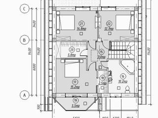 Casă de locuit individuală cu 2 niveluri / stil modern / 181.22m2/ arhitect / proiecte / construcții foto 5