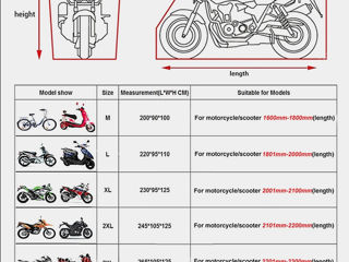 Чехол для мотоцикла и АТV из пвх XL - XXL - XXXL husa moto, моточехол foto 10