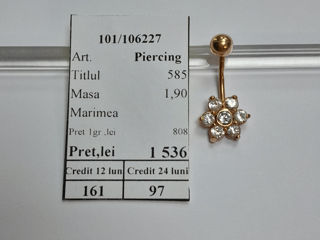 Piercing 585 proba 1,90 gr