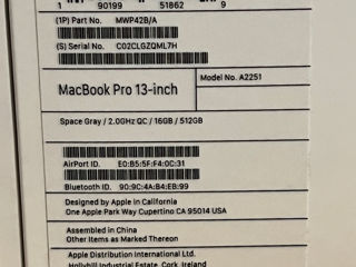 MacBook Pro 13 Intel 2020 foto 6