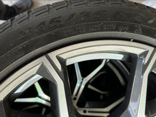 Set complet BMW X5, X6, r21 315/35/21 și 275/240/21 Pirelli Dot 2019 pentru iarnă. foto 2