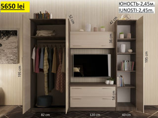 Credit ! Living.Mobila dulapuri.LDSP.Fabrica de mobilă.Стенки-ливинг из ЛДСП.Меб фабрика foto 12