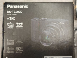 Фотоаппарат цифровой 4K Panasonic Lumix DC-TZ202D Черный extra bundle cadou foto 2