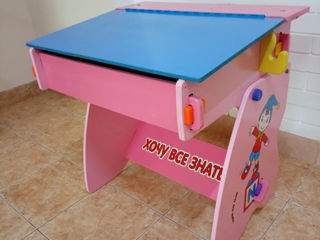 столик парта розовый б/у foto 2