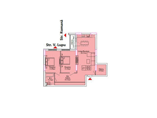 Apartament cu 2 camere, 59 m², Centru, Ungheni foto 10