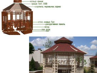 Дизайн проекты с конструкторскими  расчётами беседок, террас - профессионалами с 20 летним стажем ! foto 5