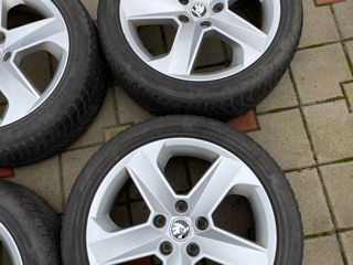 Jante skoda , R17 225 45 , 225/45 17. Roti skoda 5/112 bolturile. foto 3