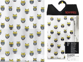 Perdea Pentru Dus 180X200Cm Spirella Owl, Bufnita Peva