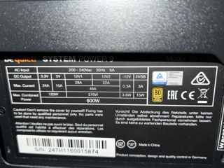 Be quiet system power 9 600 w foto 3