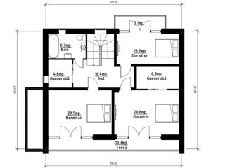 Proiect de casă modernă cu 4 dormitoare, S+P+E, 283.5 m2, Renovare/Arhitect/Inginer/Construcții foto 5