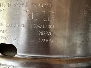 Inox keg 30 50 100L