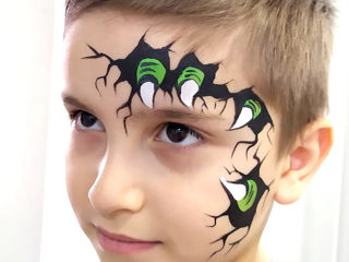 Face painting, аквагрим, pictura pe fata copii, desene pe fata, tatuaj cu straluci, facepainting foto 3