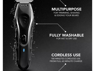 Триммер для щетины и бороды WAHL Aqua Blade, модель 9899-811 foto 2