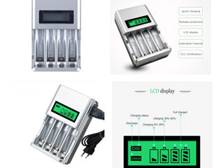 Быстрое интеллектуальное зарядное устройство для Аккумуляторов Eneloop АА и ААА 1,2В 2000mА. foto 8